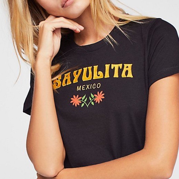 Sugarhigh Lovestoned Tops - Sugarhigh Lovestoned Sayulita Mexico Tee Shirt